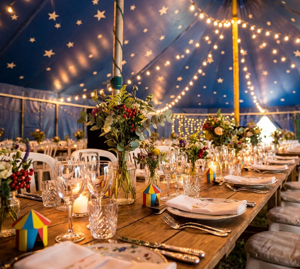 table decoree mariage chapiteau cirque